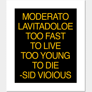 MODERATO LAVITADOLOE Posters and Art